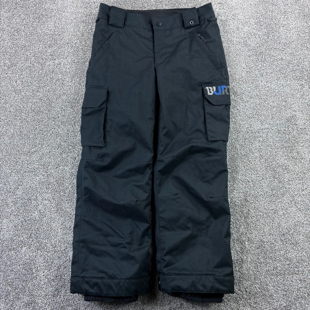 Burton Exile Cargo Snow Pants Boys L Black Snowboard Ski Waterproof Insulated
